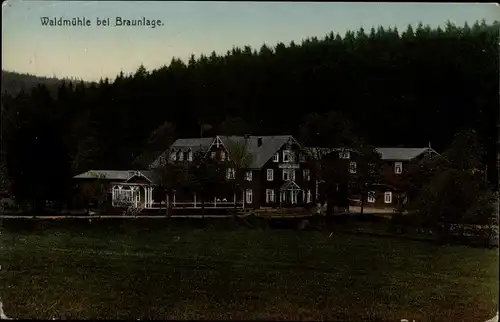 Ak Braunlage im Oberharz, Waldmühle