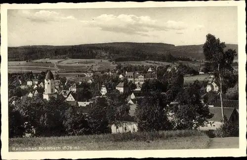 Ak Bad Brambach im Vogtland, Ortsansicht