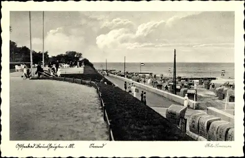 Ak Ostseebad Brunshaupten Kühlungsborn, Strand, Promenade