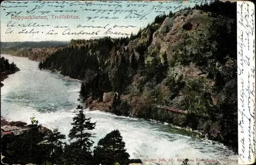 Ak Trollhättan Schweden, Kopparklinten