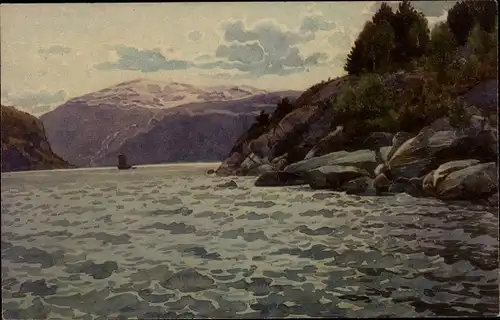 Künstler Ak Rundspaden, K., Loen Stryn Norwegen, Nordfjord