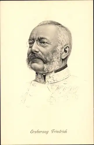 Künstler Ak Erzherzog Friedrich von Österreich-Teschen, Feldmarschall, Portrait