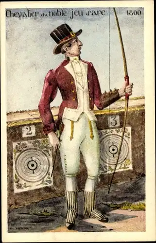 Künstler Ak Menon, Ritter des edlen Bogenspiels 1800