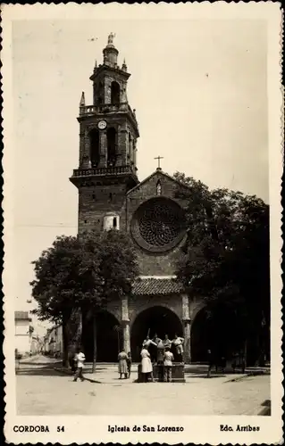 Ak Córdoba Andalusien Spanien, Kirche San Lorenzo