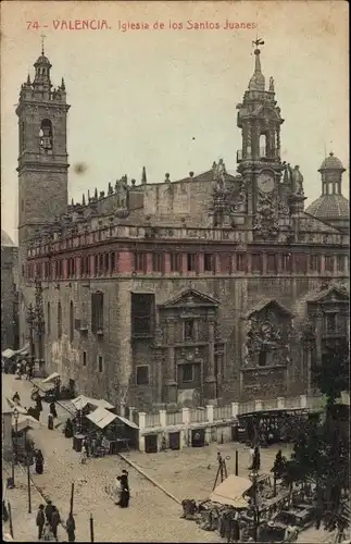 Ak-Stadt Valencia, Spanien, Kirche Santos Juanes