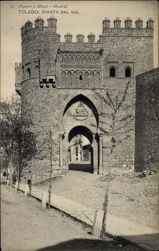 Ak Toledo Castilla La Mancha Spanien, Puerta del Sol