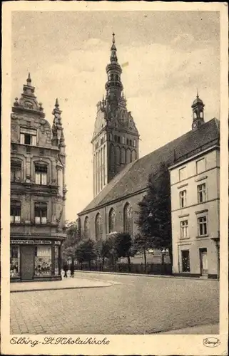 Ak Elbląg Elbing Westpreußen, Sankt-Nikolaikirche