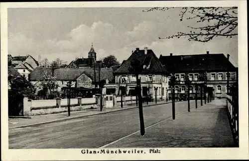 Ak Glan Münchweiler in der Pfalz, Straßenpartie