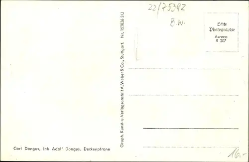 Ak Deckenpfronn in Baden Württemberg, Gesamtansicht, Deckenpfronner Tracht, Gemischtwaren