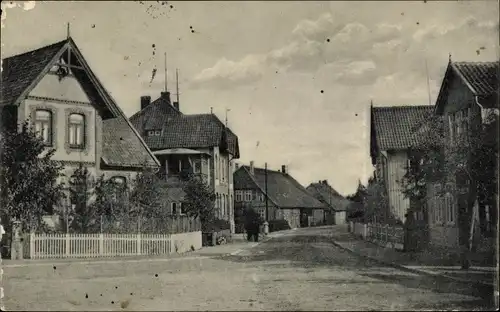 Ak Hermannsburg Südheide in der Lüneburger Heide, Straßenpartie