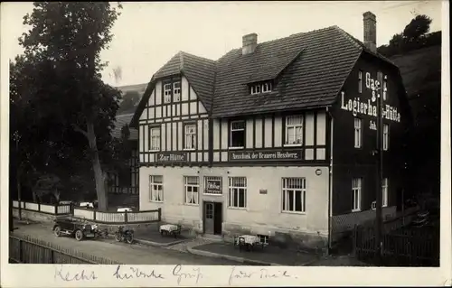 Ak Schönau vor dem Walde in Thüringen, Gasthaus Zur Hütte