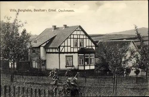 Ak Finsterbergen Friedrichroda im Thüringer Wald, Villa Bergheim