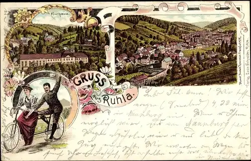 Litho Ruhla in Thüringen, Kurhaus, Panorama