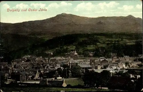 Ak Dolgellau Dolgelly Dolgelley Wales, Panorama, Cader Idris