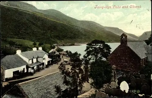 Ak Gwynedd Wales, Tal-y-llyn-See, Kirche