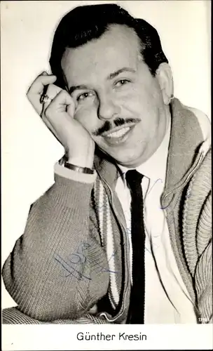 Ak Schauspieler Günther Kresin, Portrait, Autogramm