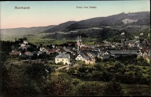 Ak Murrhardt in Württemberg, Totalansicht der Ortschaft von Osten aus