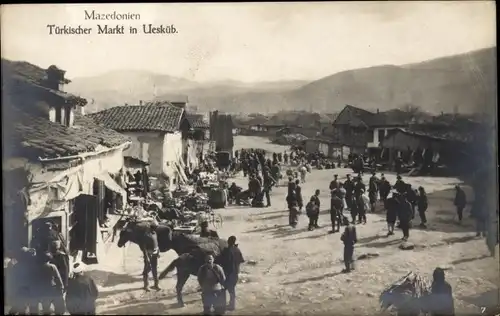Ak Skopje Üsküb Mazedonien, Türkischer Markt im Ort
