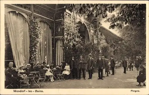 Ak Mondorf les Bains Bad Mondorf Luxemburg, Pergola