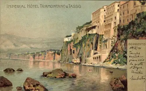 Künstler Ak Sorrento Campania, Imperial Hotel Tramontano Tasso