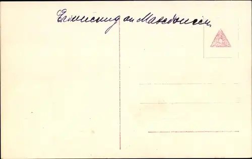 Ak Serbien 1916, Type aus Mazedonien