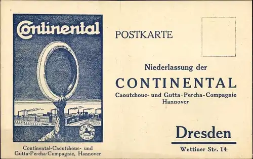 Ak Hannover in Niedersachsen, Continental Caoutchouc Gutta Percha Compagnie
