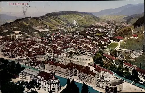 Ak Feldkirch Vorarlberg, Gesamtansicht