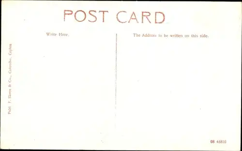 Ak Colombo Ceylon Sri Lanka, Victoria-Memorial, Augenklinik