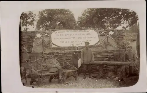 Foto Ak Bad Bellingen in Baden, Deutsche Soldaten in Uniformen, I. WK
