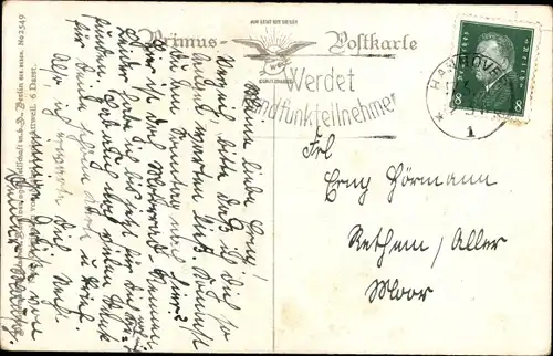 Künstler Ak  Attwell, M. L., Mädchen-Portrait, Hund, Hampelmann