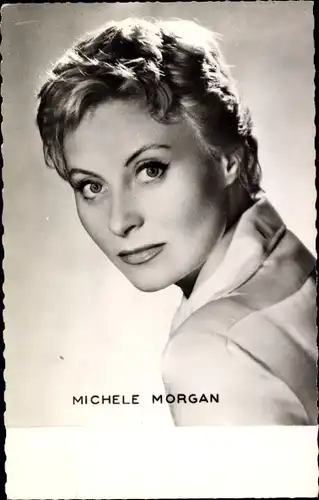 Ak Schauspielerin Michele Morgan, Portrait, Autogramm
