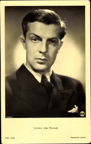 Ak Schauspieler Victor de Kowa, Portrait