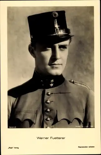 Ak Schauspieler Werner Fütterer, Portrait in Uniform