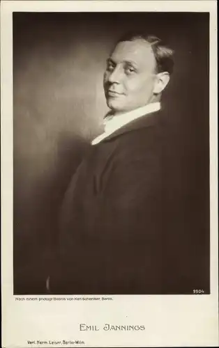 Ak Schauspieler Emil Jannings, Portrait