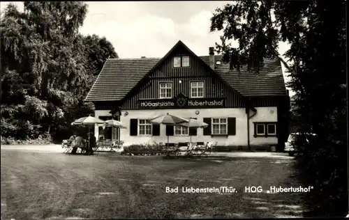 Ak Bad Liebenstein im Wartburgkreis, HO Gaststätte Hubertushof