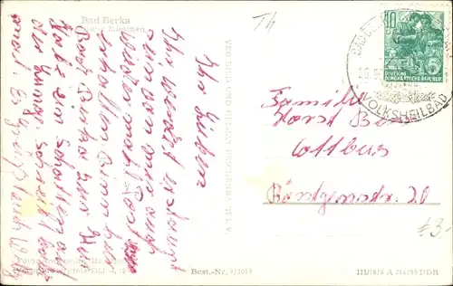 Ak Bad Berka in Thüringen, Heilstätte München