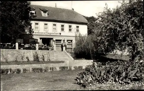 Ak Bad Frankenhausen am Kyffhäuser Thüringen, Gaststätte Barbarossagarten