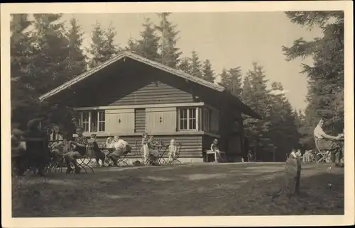 Foto Ilmenau in Thüringen, Partie an der Hütte, Terrasse