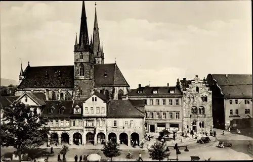 Ak Saalfeld an der Saale, Markt, Kirche