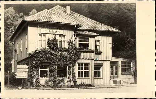 Ak Ilfeld Harztor im Südharz, Blick zum Gasthaus Netzkater