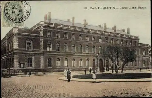 Ak Saint Quentin Aisne, Lycee Henri Martin