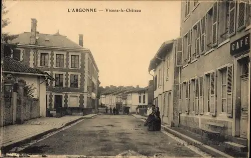 Ak Vienne le Château Marne, Straßenpartie