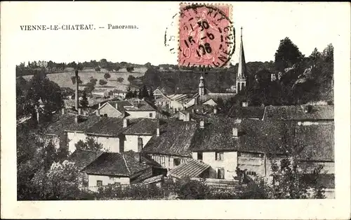 Ak Vienne le Château Marne, Panorama