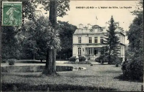 Ak Choisy le Roi Val de Marne, Das Rathaus, Die Fassade