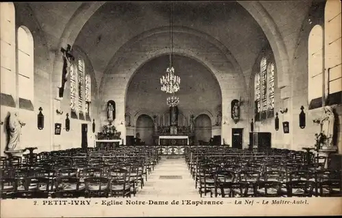 Ak Petit Ivry Val-de-Marne, Kirche Notre Dame de l’Esperance