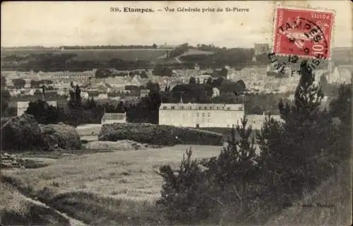 Ak Etampes Essonne, Vue Generale prise de St-Pierre