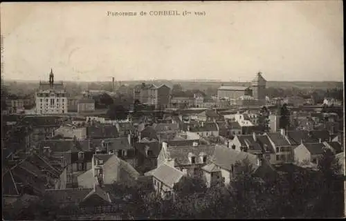 Ak Corbeil Essonne, Panorama