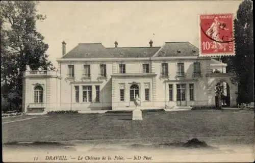 Ak Draveil Essonne, Le Chateau de la Folie