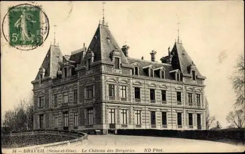 Ak Draveil Essonne, Le Chateau des Bergeries