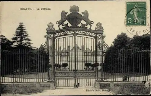 Ak Draveil Essonne, Le Chateau, Eingangstor